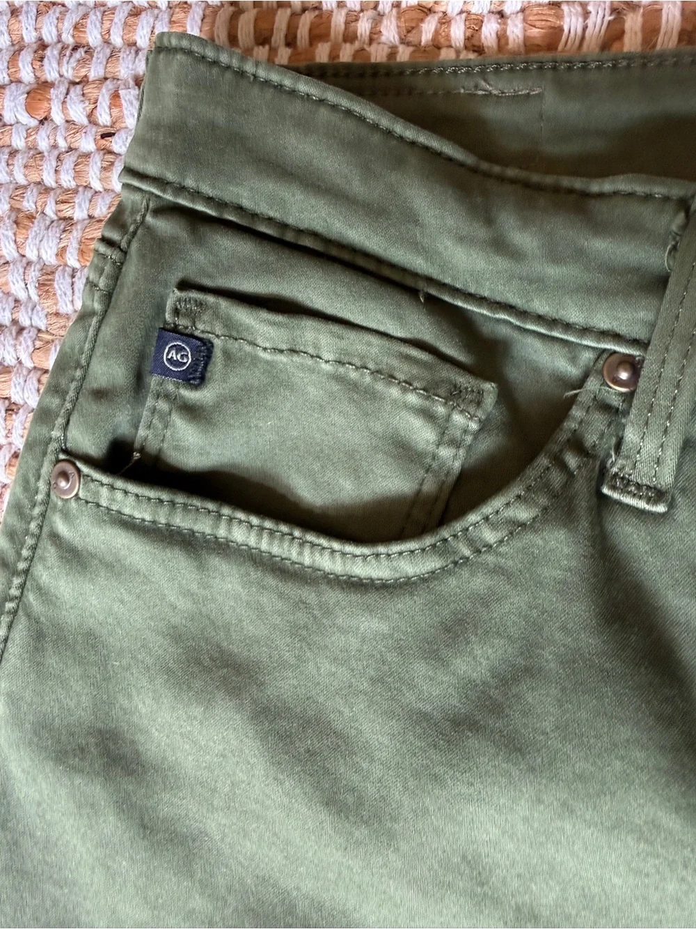 Ag Adriano Goldschmied Olive Skinny Jeans — Classic Women's Fit - Picture 4 of 7